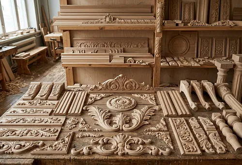 Декор для мебели: деревянные накладки и резные украшения