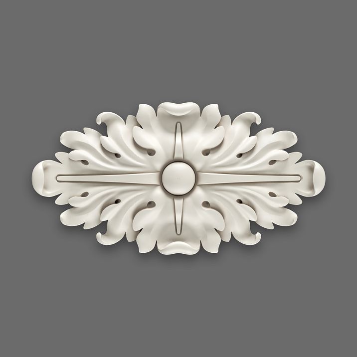 Элегантная полиуретановая розетка RPU-069 с узором – декоративная лепнина на стенах и потолке