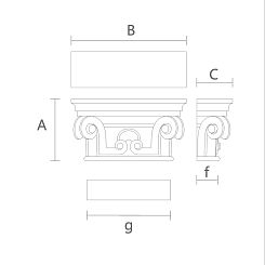 Резная капитель KL-016