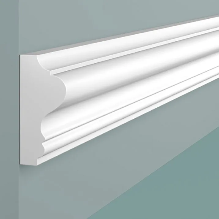 Молдинг LD60 ПОЛИСТИРОЛ HI WOOD 60мм х 28мм х 2,0м. профиль крупным планом