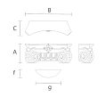 Верхняя Капитель Колонны KL-059 чертеж