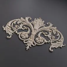 Резная накладка NPU-276 из полиуретана - декоративный элемент для интерьера