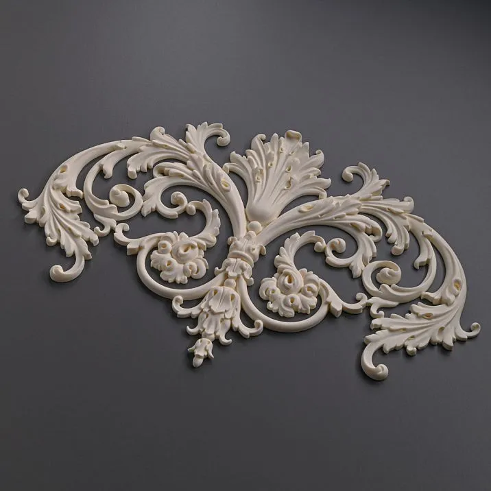 Резная накладка NPU-276 из полиуретана - декоративный элемент для интерьера