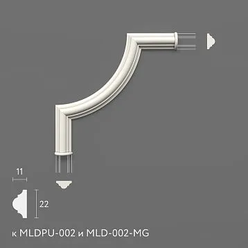 Лепнина из полиуретана MLDPU-002U