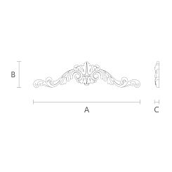 Резная накладка N-239