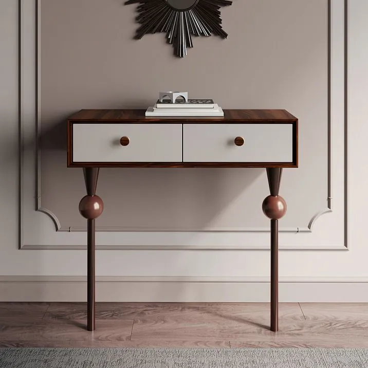 Современная мебельная ножка MN-237 из массива бука класса Престиж Ставрос, сложная геометрия для столов, под эмаль/тонировку