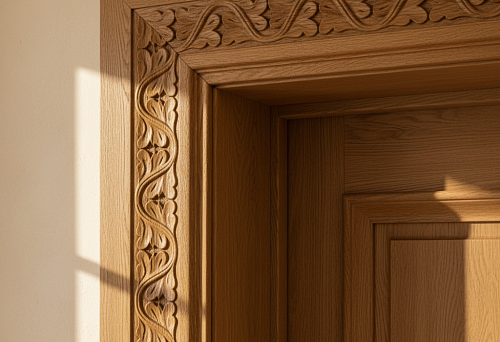 Резной дубовый наличник на дверь премиального качества