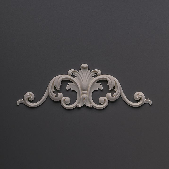 Резная накладка NPU-205 из полиуретана - декоративный элемент для стен и мебели