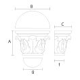 Архитектурная Резная Капитель KL-029 чертеж