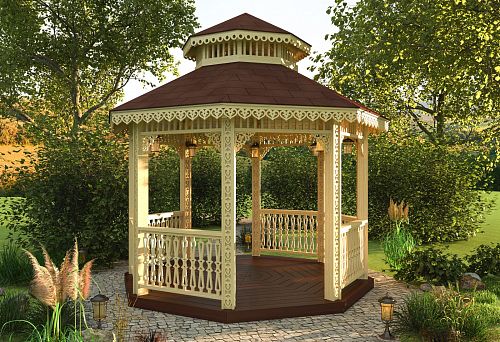 Малые формы из дерева: изюминка в ландшафте