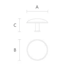 Ручка мебельная Ton HL-058-2M. схема