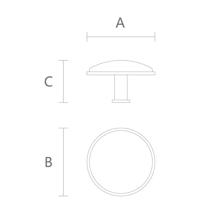 Ручка мебельная Ton HL-058-2M. схема