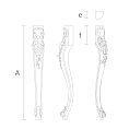 Классические резные ножки из дерева чертеж