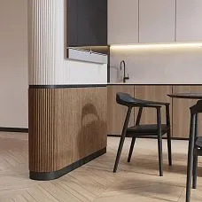 реечная панель pan-001 интерьерная стеновая панель из реек мдф декоративная отделка стены