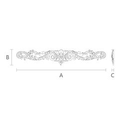 Резная накладка N-248