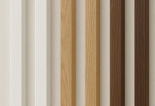 Декоративные рейки разных цветов для интерьера