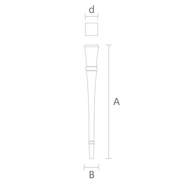 Ножка мебельная чертеж для барных стоек, и барных стульев