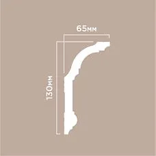 Карниз A130/L2101 ПОЛИСТИРОЛ HI WOOD 130мм х 65мм х 2,0м чертеж