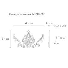 Накладка из полиуретана NPU-412 чертеж