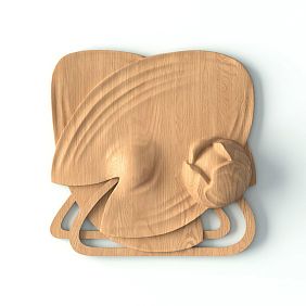 Деревянная розетка R-063R