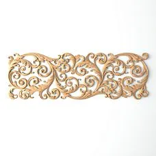 Резная накладка из дуба или бука - N-354L