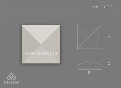 Резная розетка RPU-055 - подробнее