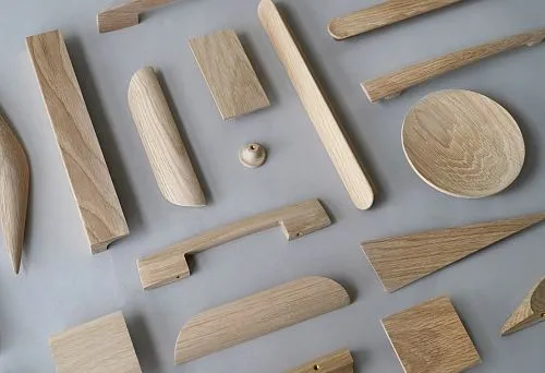 Разнообразие форм и текстур в дизайнерском мудборде.