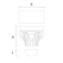 Капитель на полуколонну KL-037.01