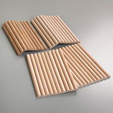 Реечная панель OPAN-003 образец для выбора материала МДФ дуб бук