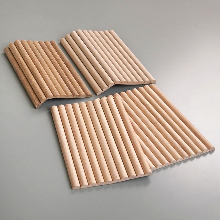 Реечная панель OPAN-003 образец для выбора материала МДФ дуб бук