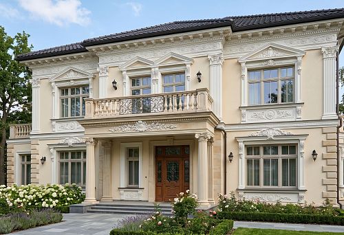 Декоративные элементы для дома: фасадный декор, лепнина, молдинги и архитектурные детали