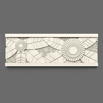 Лепнина на стену KPU-103 погонаж из полиуретана купить в москве