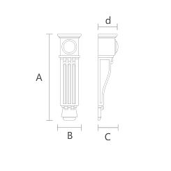 Резной кронштейн KR-024