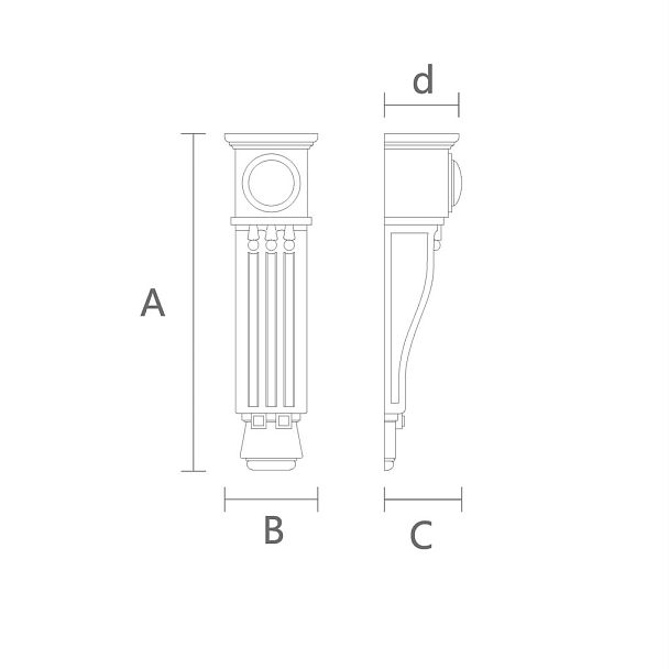 Уникальный дизайн резного кронштейна KR-024 чертеж