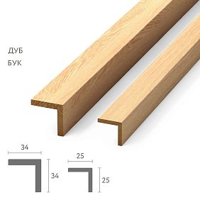 Уголок деревянный наружный UG-001