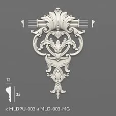 Лепнина из полиуретана MLDPU-3-1.1. Декор для молдингов. Изображение 69944011985c1