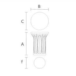 Резная капитель KL-044