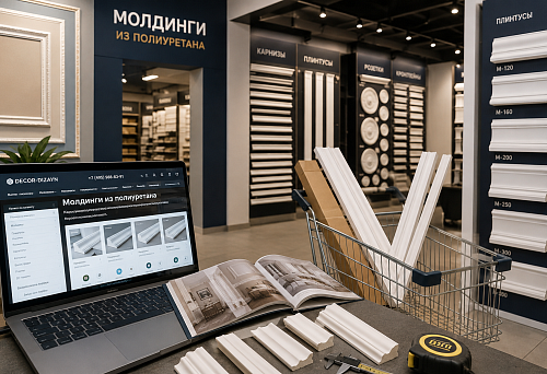Где купить молдинги из полиуретана: каталог, маркетплейс или профильный магазин — что проверить перед заказом