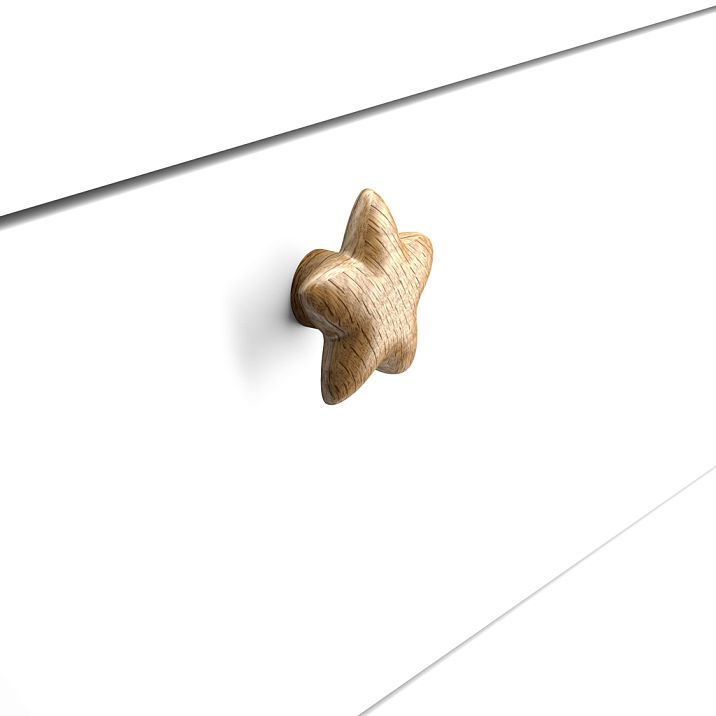 Ручка мебельная из массива Star HL-044, размером 54 мм