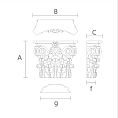 Капитель KL-003 Как Элемент Классического Декора чертеж
