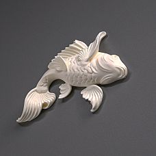 Декоративная лепнина из полиуретана с эффектом позолоты на стене в современном интерьере.