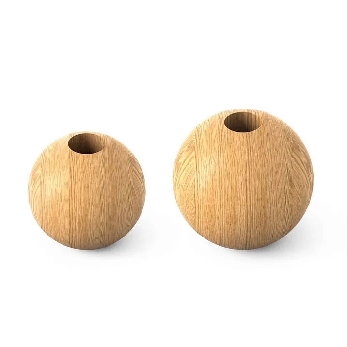 Точеная мебельная ножка MN-240 шарообразной формы диаметром 124 мм из натурального массива дерева