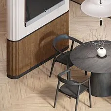 еечная панель PAN‑001 из дуба под тонировку для акцентных зон на стене