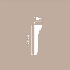 Карниз M1702 ПОЛИСТИРОЛ HI WOOD 70мм х 18мм х 2,0м чертеж