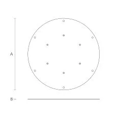 Монтажная пластина FUR-034 чертеж