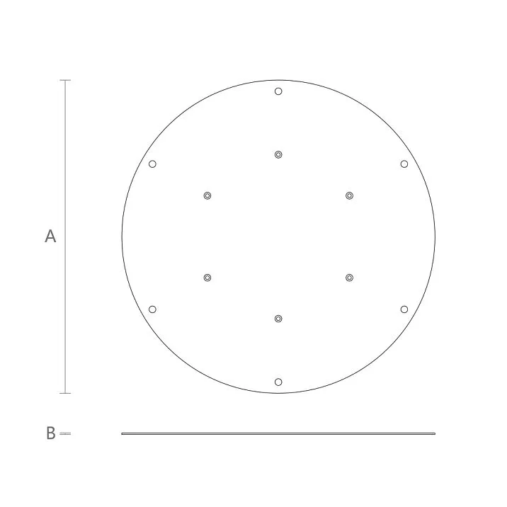 Монтажная пластина FUR-034 чертеж