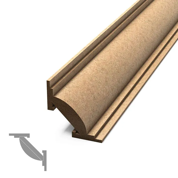 Деревянный карниз KZ-017. из МДФ