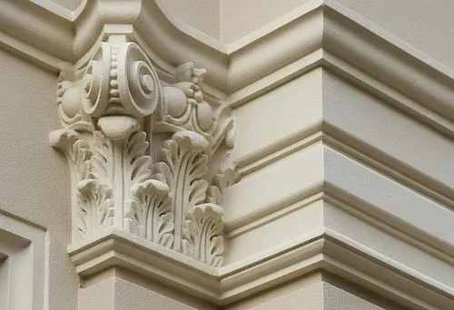 Лепной угловой элемент для фасадного оформления здания
