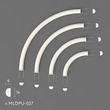 Лепнина из полиуретана MLDPU-027U-2 для декора стен и потолков