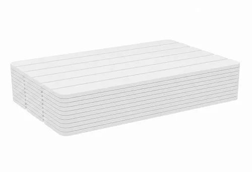 Белые реечные панели МДФ под покраску в современном минималистичном стиле